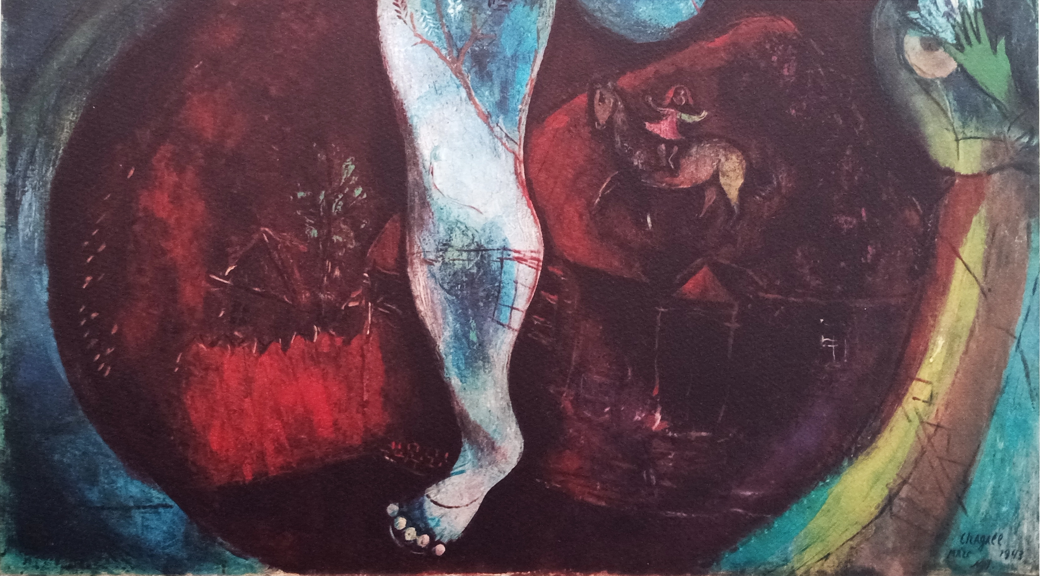Charitybuzz: Color Lithograph by MARC CHAGALL Titled Le Jongleur