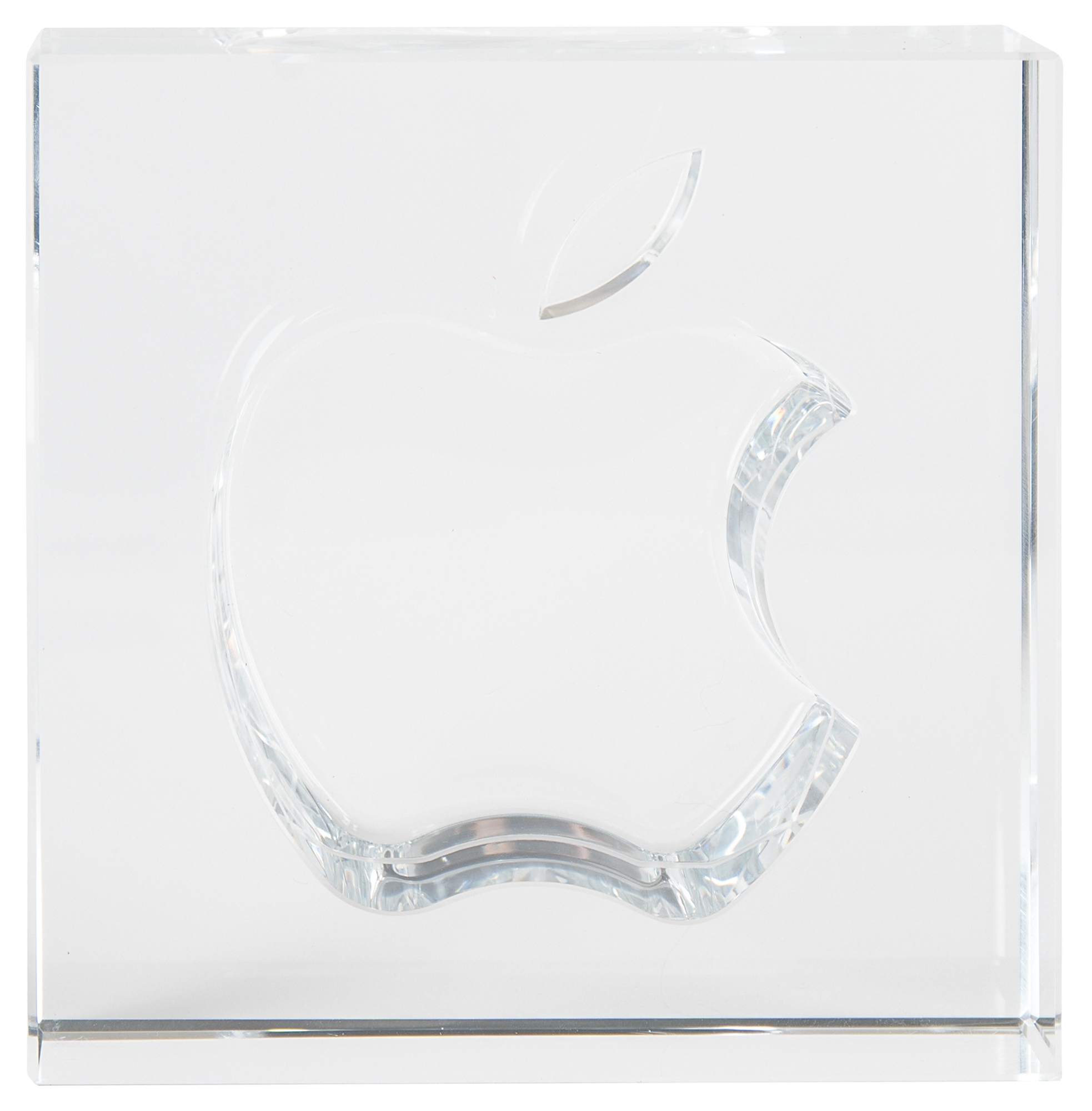 Apple 正規品 ガラス 非売品 HOYA製 モニュメント スタンド 非売品