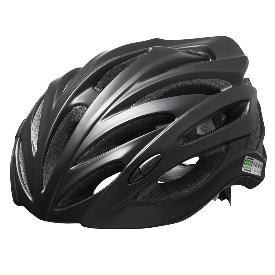 自転車用ヘルメット TB－37型 Lサイズ ブラック（ツヤなし