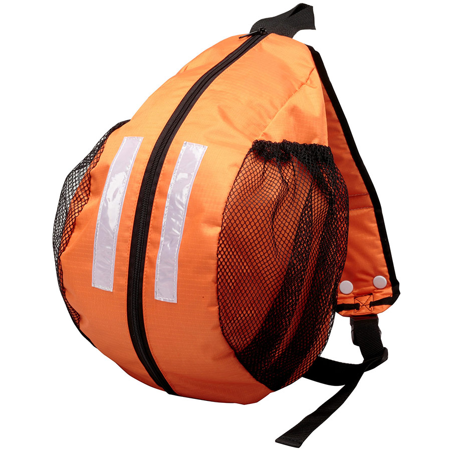 寅乃紋 4個 防災ヘルメット ホワイト オレンジ収納バッグ付き 寅乃紋