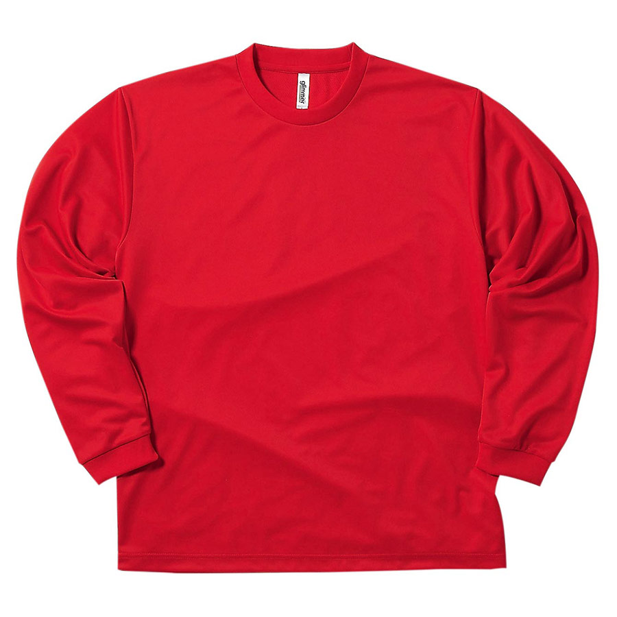 ドライロングスリーブTシャツ 00304－ALT 010 レッド SS