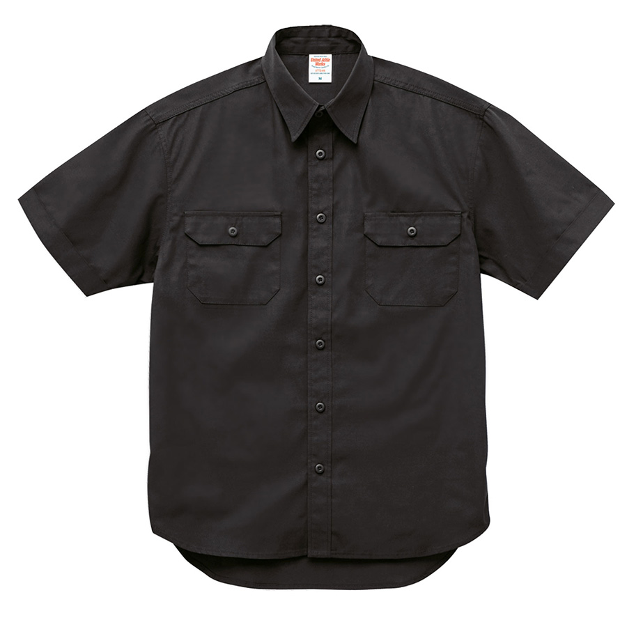 T／C ワーク シャツ 1772－01 002 ブラック | 【ミドリ安全