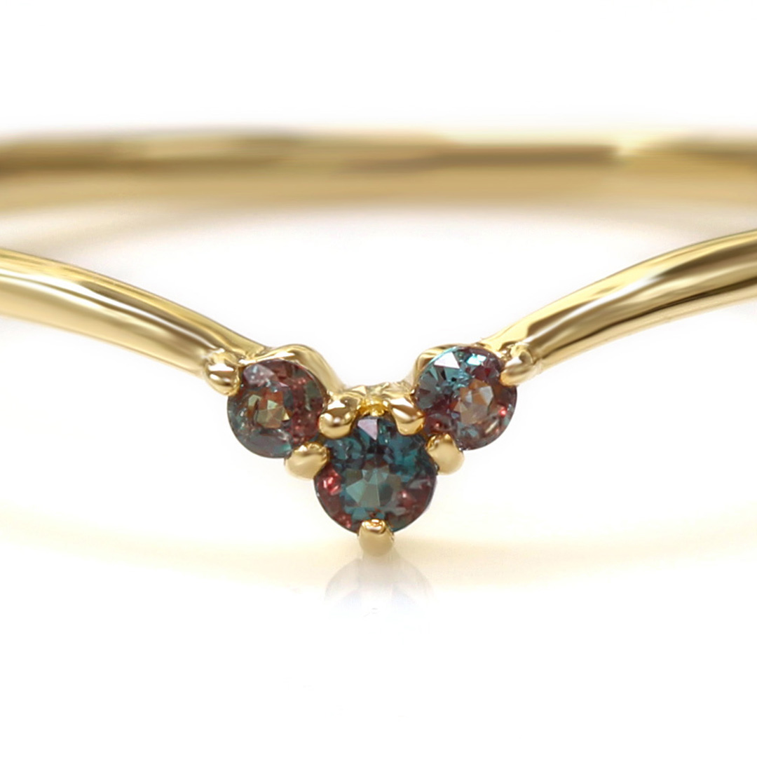 まる美しきブルーシラー!!☆ブラジル産アレキサンドライト☆リング