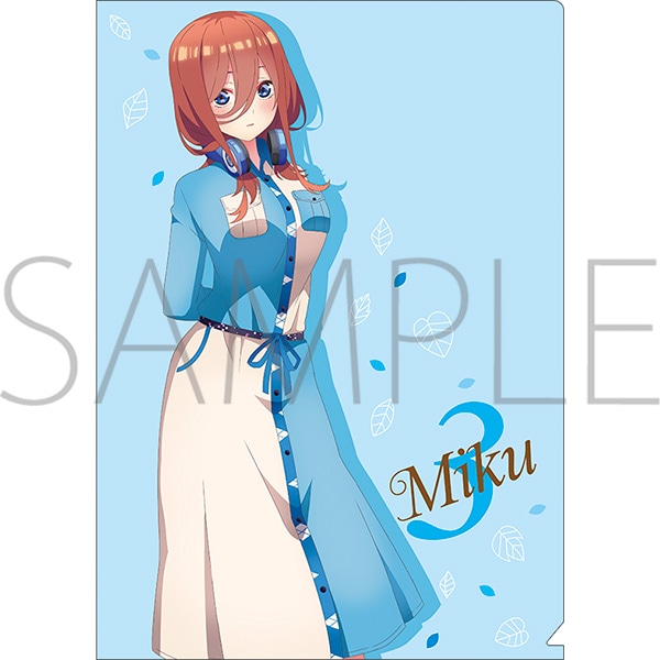 五等分の花嫁∬ クリアファイル 三玖: キャラグッズ｜ムービック（movic）