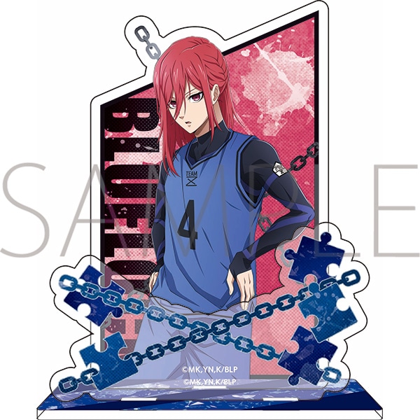 ブルーロック 千切豹馬 中外カフェ アクスタ アクリルスタンド 缶バ