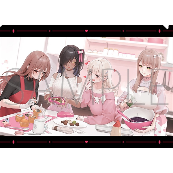 勝利の女神:NIKKE クリアファイル バレンタイン2024ver.: キャラグッズ