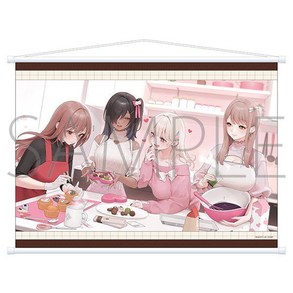 勝利の女神:NIKKE B2タペストリー 集合 バレンタイン2024ver.: キャラ