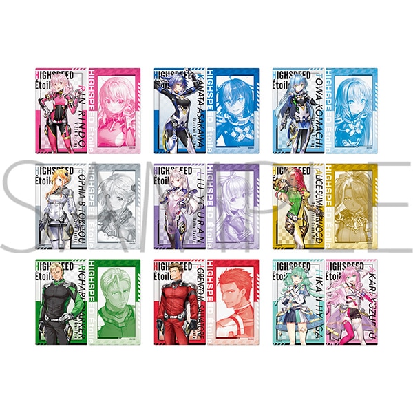 ハイスピードエトワール ミニフォト 8枚 缶バッジ 4個 小町永遠 BOX