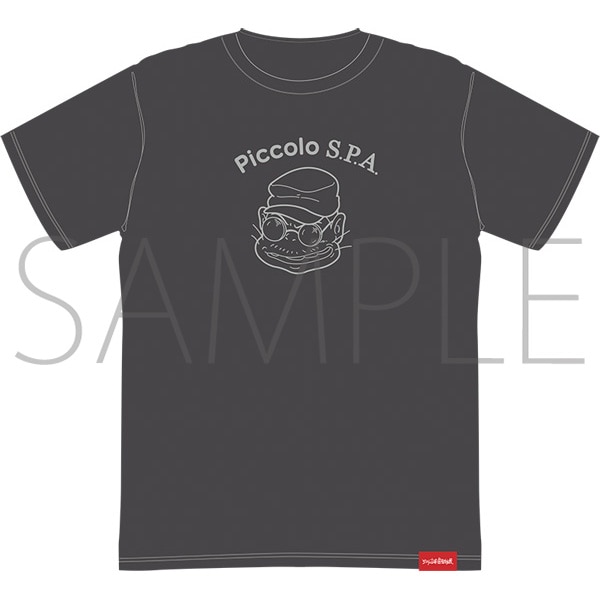 ジブリの立体造型物展 紅の豚 Tシャツ ピッコロおやじ M（スミ）: 公式