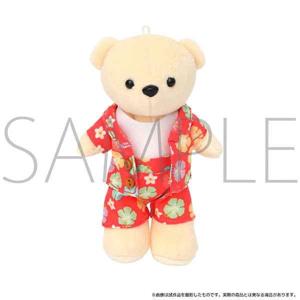 くまめいと アロハシャツ レッド ぬいぐるみ用衣装: キャラグッズ
