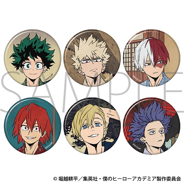 ヒロアカ 心操人使浮世絵 缶バッジ おまけ付き ヒロアカ 心操人使浮世絵