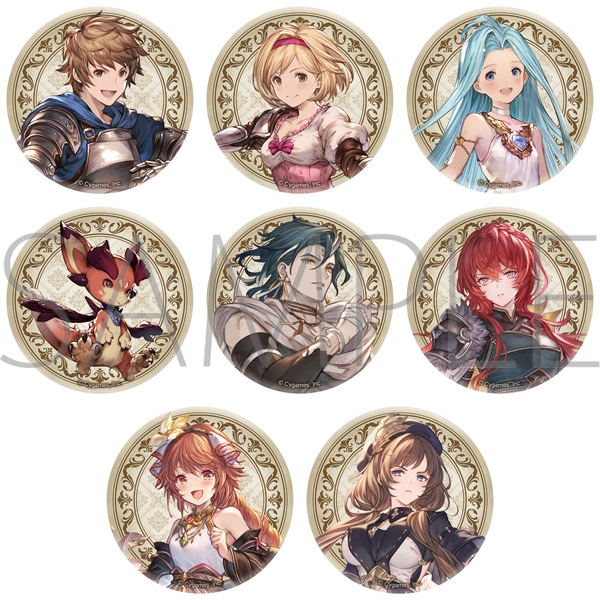 グラブル AGF 缶バッジ ルシフェル サンダルフォン パーシヴァル