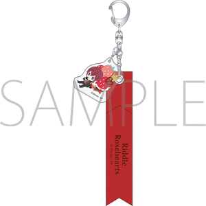 ディズニー ツイステッドワンダーランド 合皮リボンキーホルダー