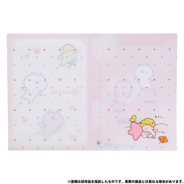 うさまる ダブルポケットクリアファイル エンジェル: キャラグッズ