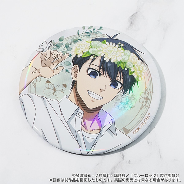 ブルーロック2期 ビッグホログラム缶バッジ／御影 玲王: キャラグッズ