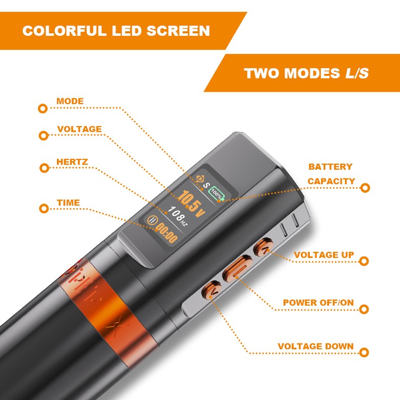 DHM TATTOO SUPPLY / 【PEPAX】 Leve H2 Wireless Pen/ワイヤレス ペン