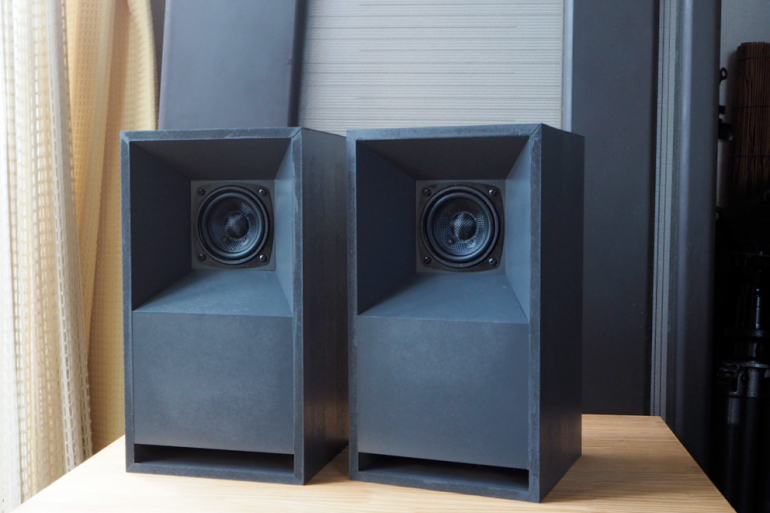 ウッドホーン搭載フロントロードホーンスピーカー 自作ウッドホーン