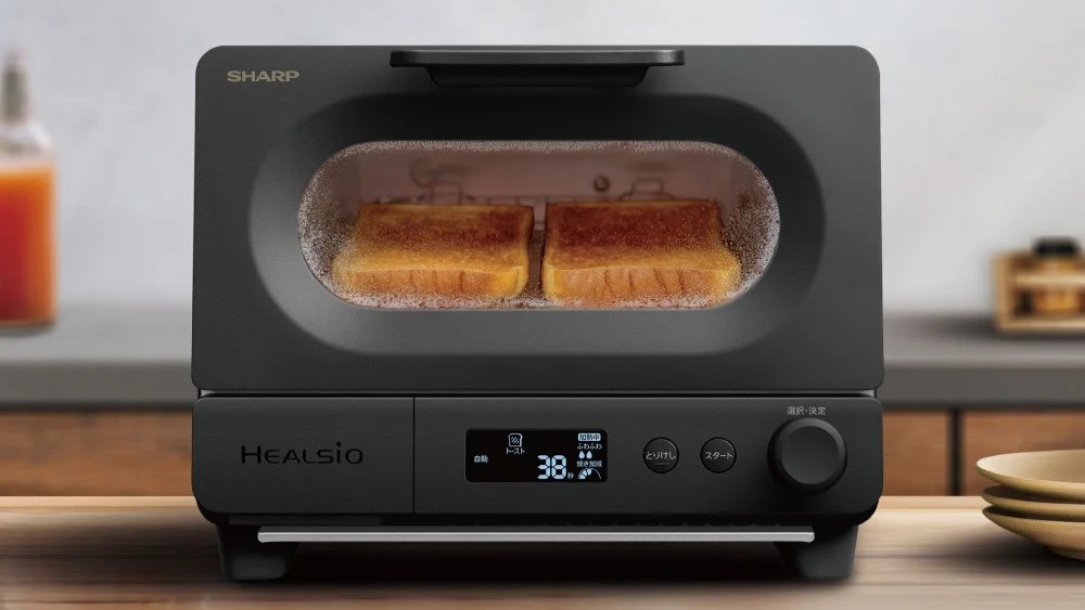 シャープが過熱水蒸気でパンをおいしく焼き上げるウォーターオーブン