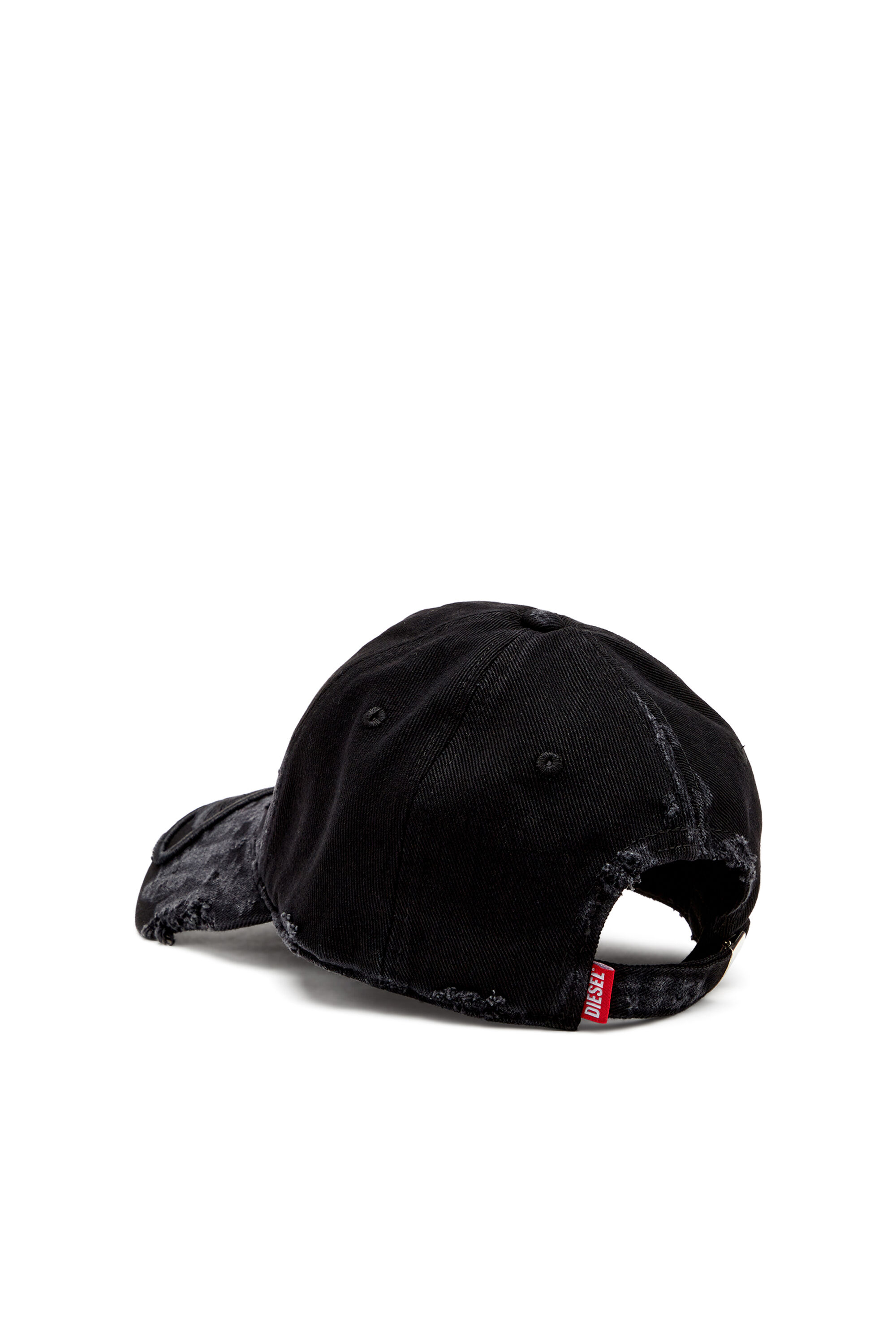 Men's Distressed denim baseball cap | Black | Diesel