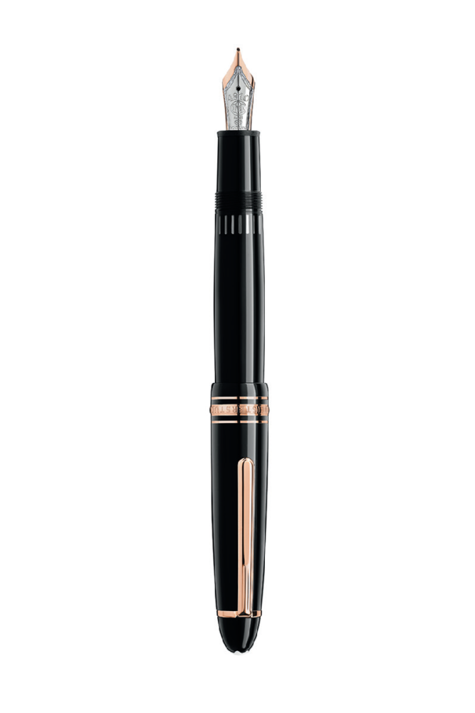 MONT BLANC 万年筆 黒 ゴールド装飾 144 90s 【公式通販】