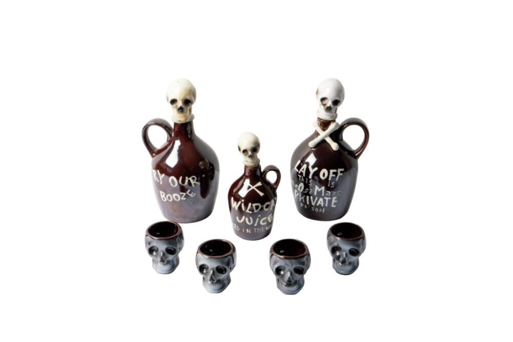 グッドロッキンポイズンボトルヴィンテージ陶器ロカビリー50s