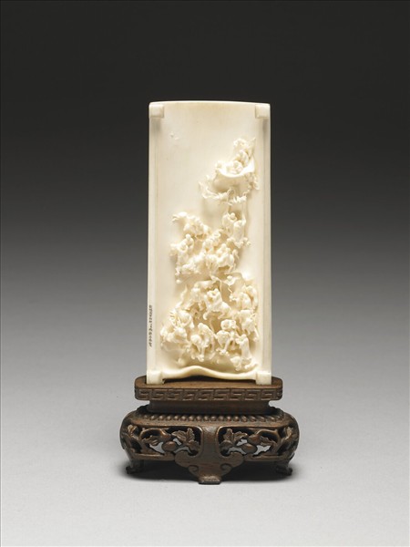 雕象牙群仙圖小插屏- 故宮