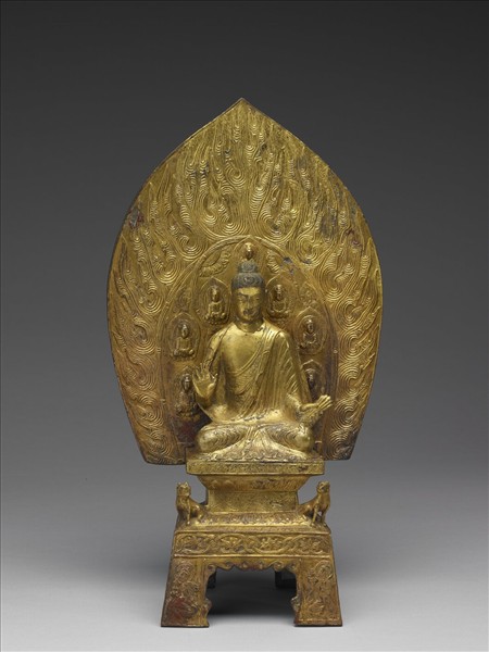 青銅鎏金釋迦牟尼佛坐像- 故宮
