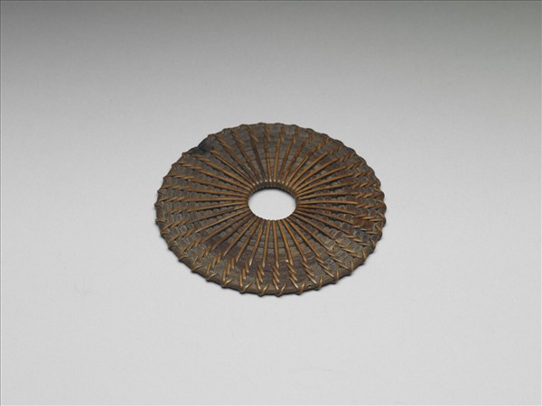 日本明治時代煎茶提籃茶器組藤墊- 故宮