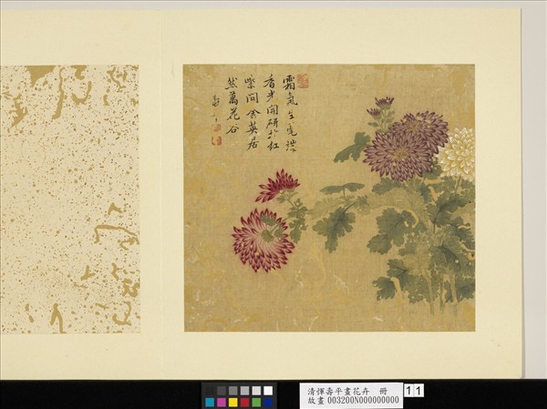 清惲壽平畫花卉冊枇杷- 故宮