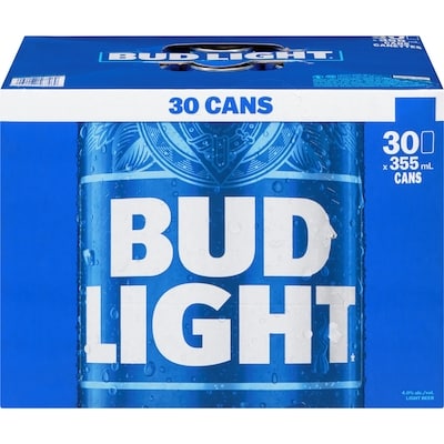 BUD LIGHT 355ml ×30缶 Bud Light Beer 30 pack 12 oz. Can - SPIRITED