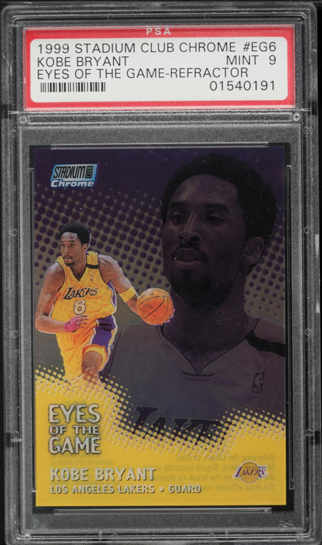 1999 Stadium Club 3X3 Luminous Die-Cut Kobe Bryant #4A PSA 10 GEM