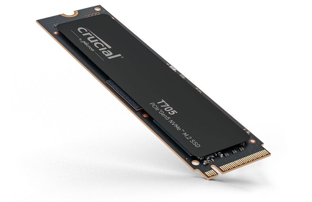 Crucial T705 PCIe Gen5 NVMe M.2 SSD - 4TB | PLE Computers