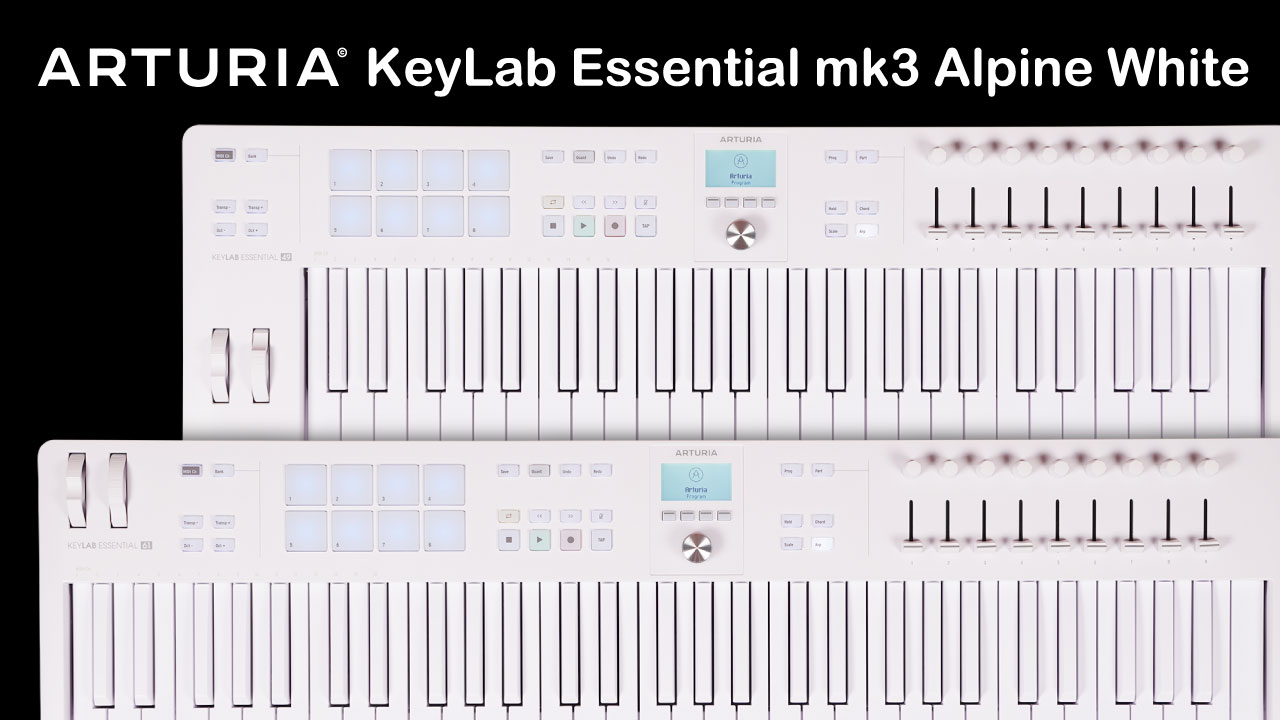 Arturiaから限定カラー「Alpine White」のKeyLab Essential mk3が発売。