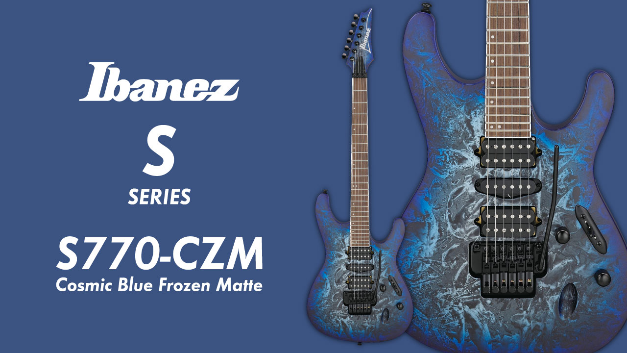 Ibanezからラップ塗装が印象的なSシリーズ新モデル「S770-CZM」が発売。