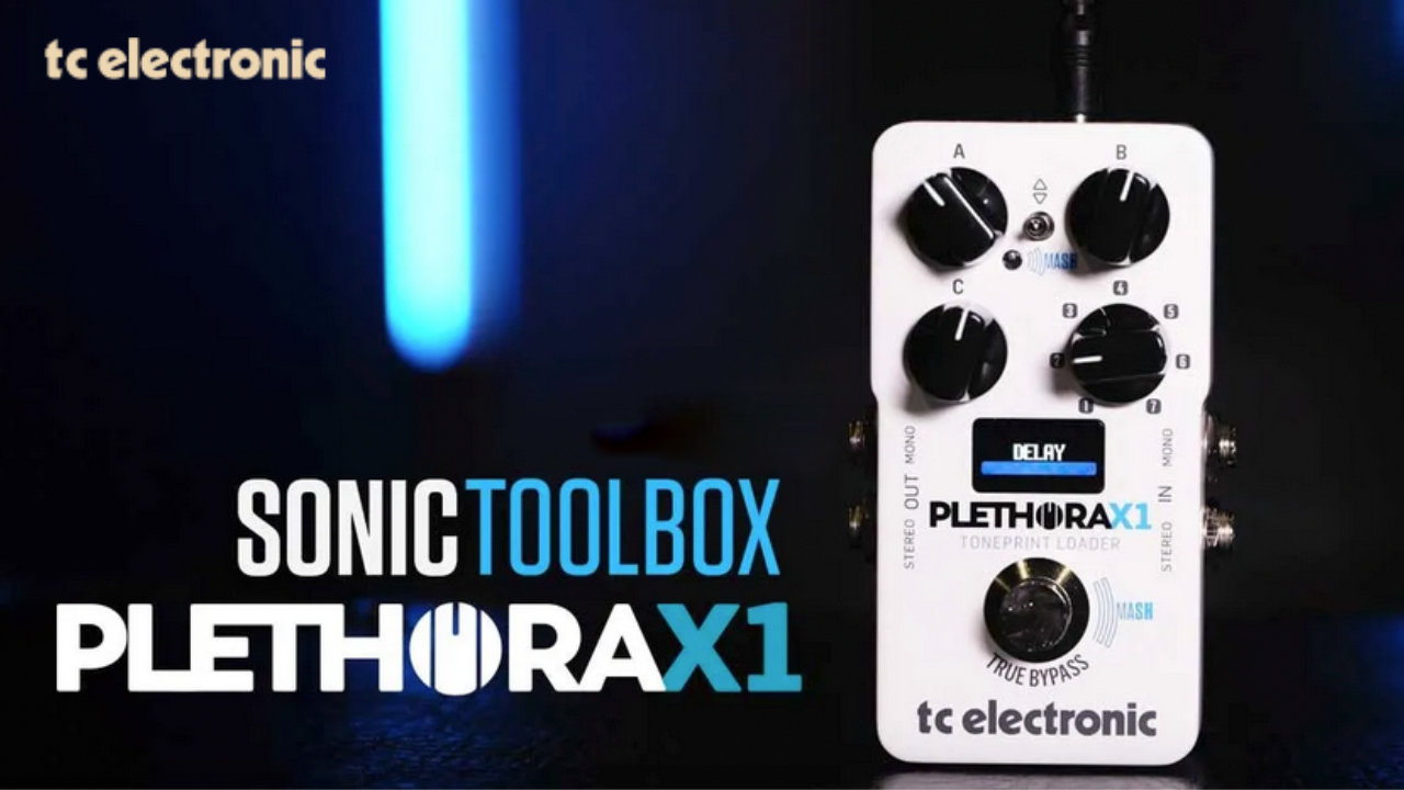 tc electronic からマルチストンプペダル「PLETHORA X1」が発売！