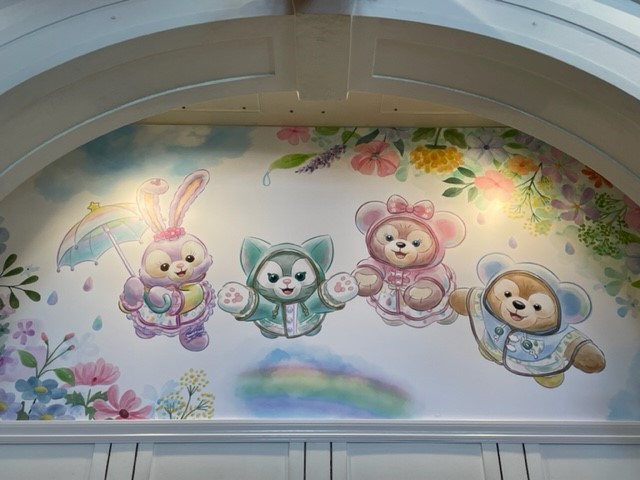 新品 カーテン ダッフィー フレンズ ビューティフルレイニーデイズ