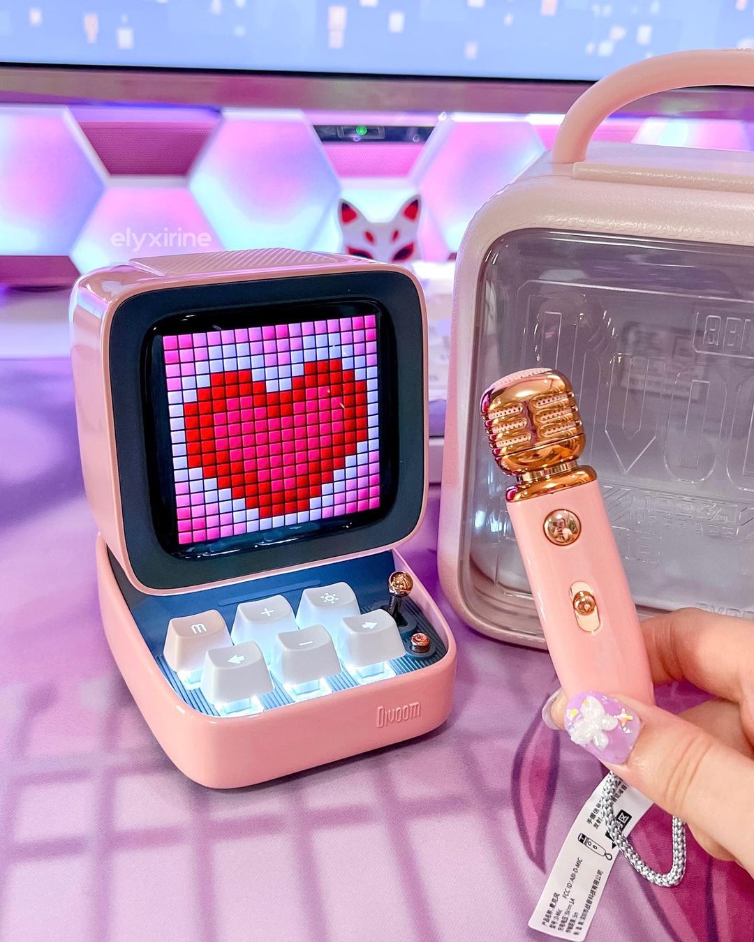 DivoomDitoo-Micbluetoothスピーカーカラオケマイクブルー DivoomDitoo