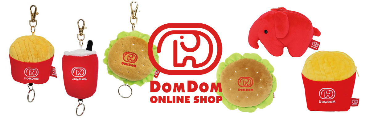 DOMDOM フライドポテト型キーホルダー2個&がま口ケース2個 ドムドム