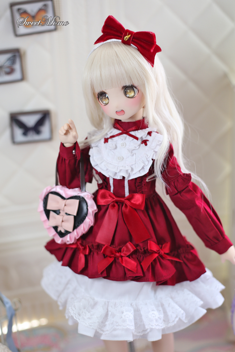 Doll ロリータセットアップ ドレス ネイビー 40センチ 1/4 MDD Doll