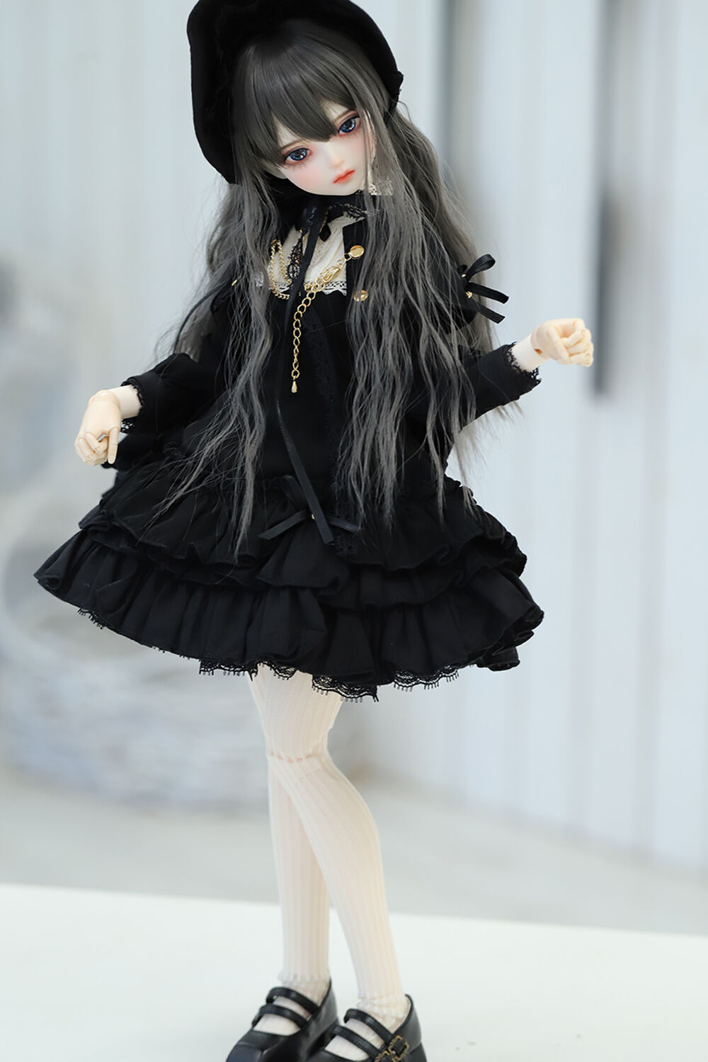 DOLK×NINE9 STYLE】Antique cape dress DOLK限定 BLACK - 40cm（MSD