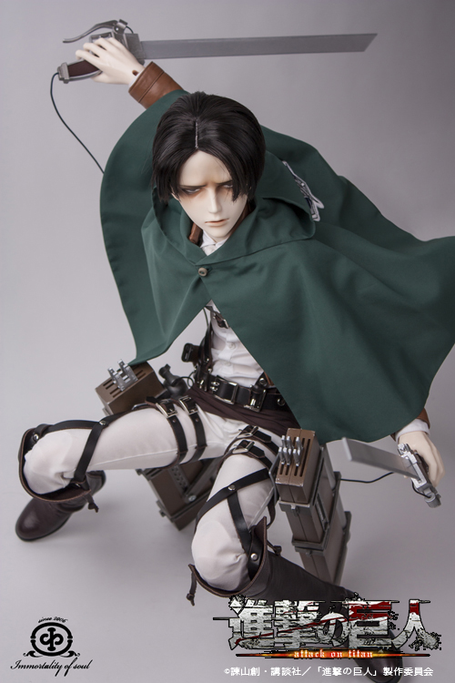 進撃の巨人」リヴァイ兵長 キャストドール （調査兵団ver.）｜DOLK
