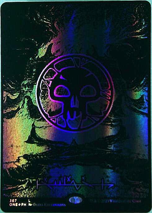 MTG オイルスリックFoil 平地 島 沼 山 森 各4枚ずつ MTG オイル