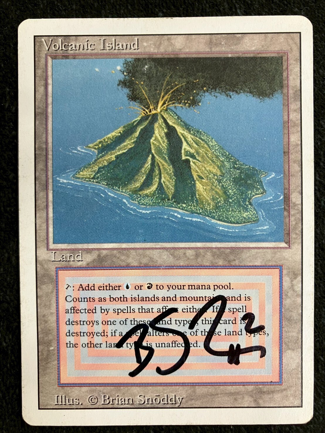 マジックザギャザリング 落盤 英語版foil 1枚 サインド マジックザ