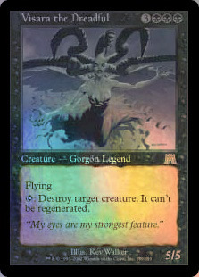 戦慄をなす者ヴィザラ/Visara the Dreadful 英語版foil MTG 戦慄をなす