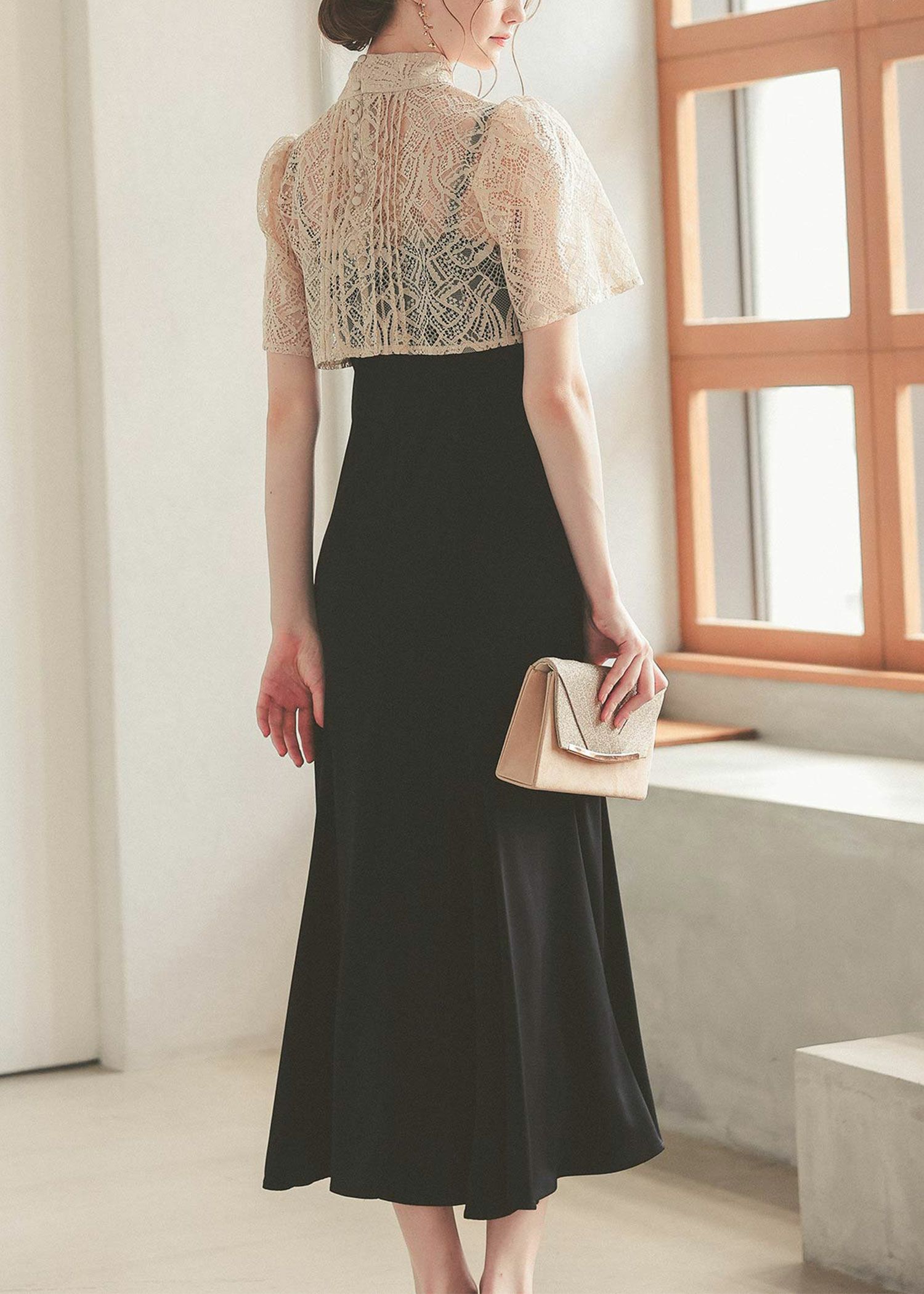 etoll. 3wayシフォンボレロ&レースキャミドレス 結婚式 ワン