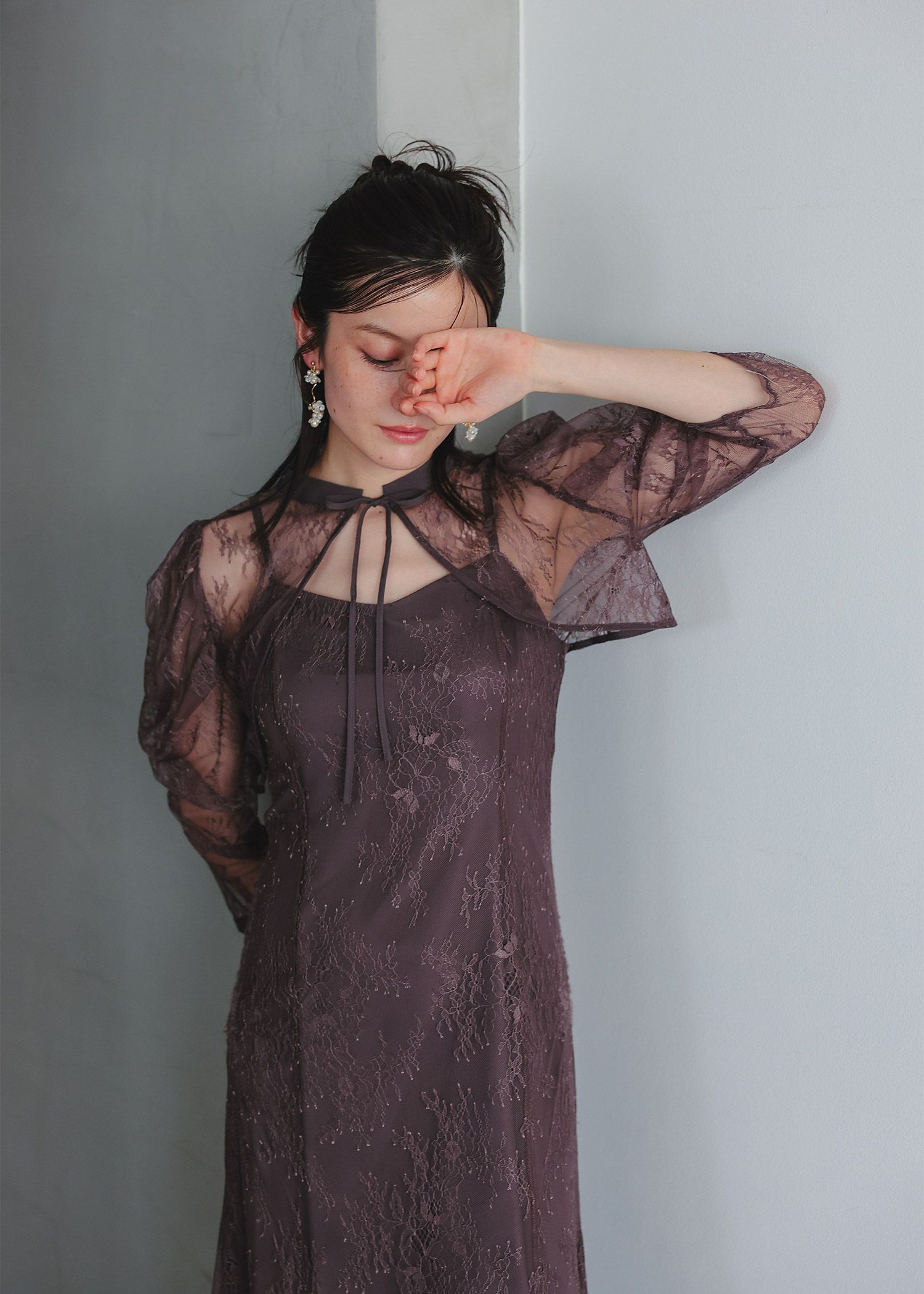 ボレロレイヤードレースドレス|DorryDoll