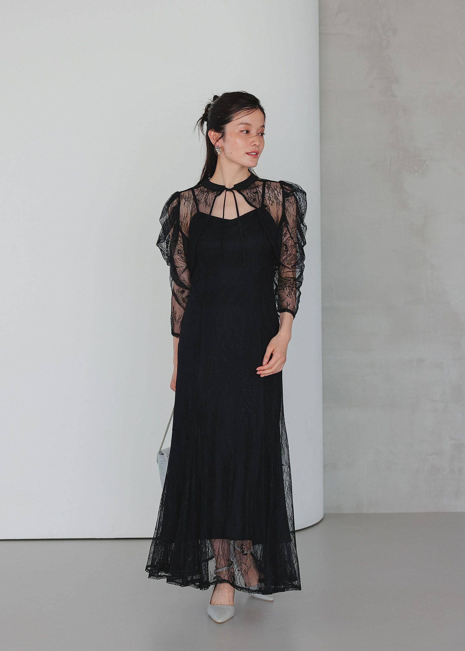 ボレロレイヤードレースドレス|DorryDoll