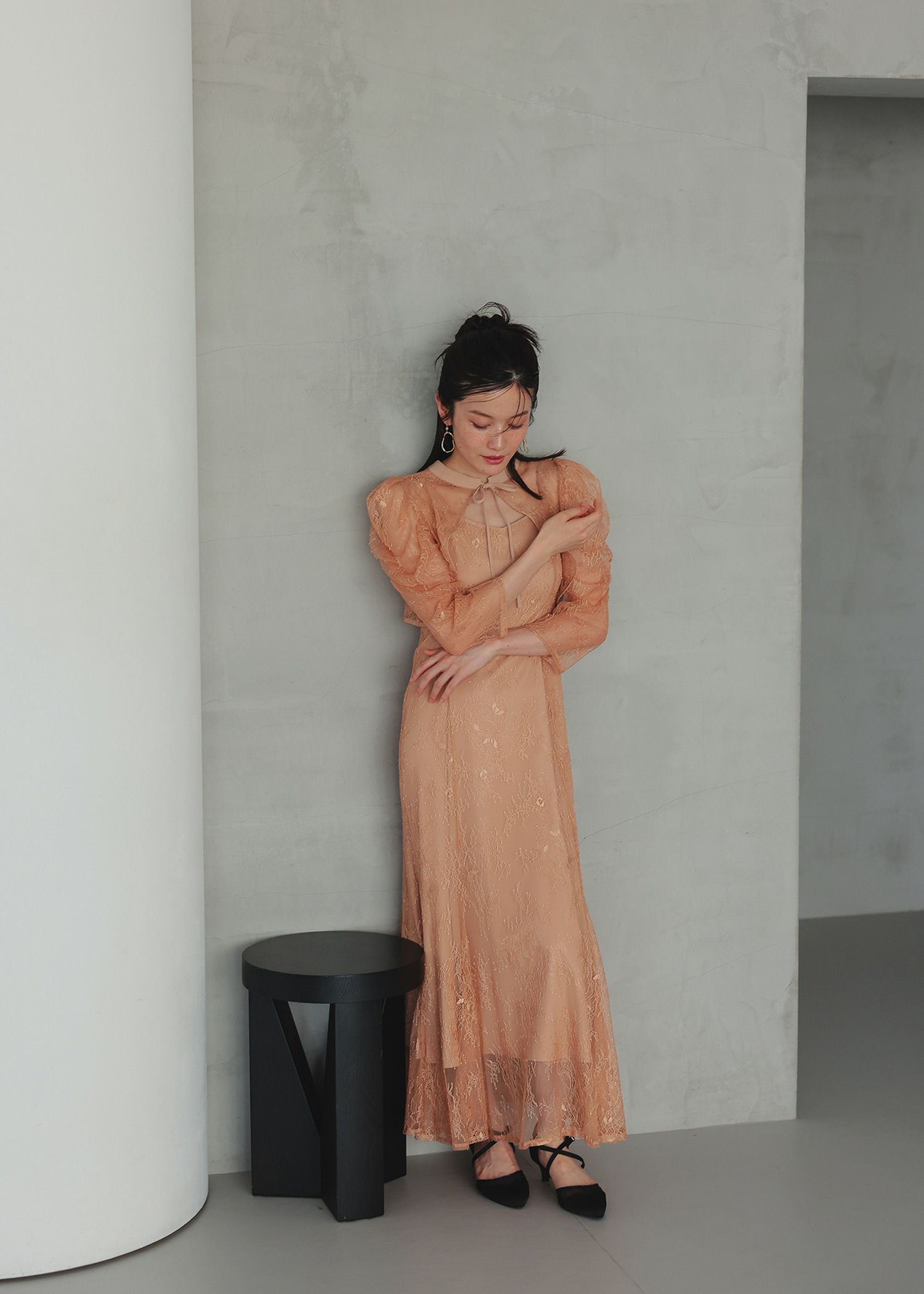 ボレロレイヤードレースドレス|DorryDoll