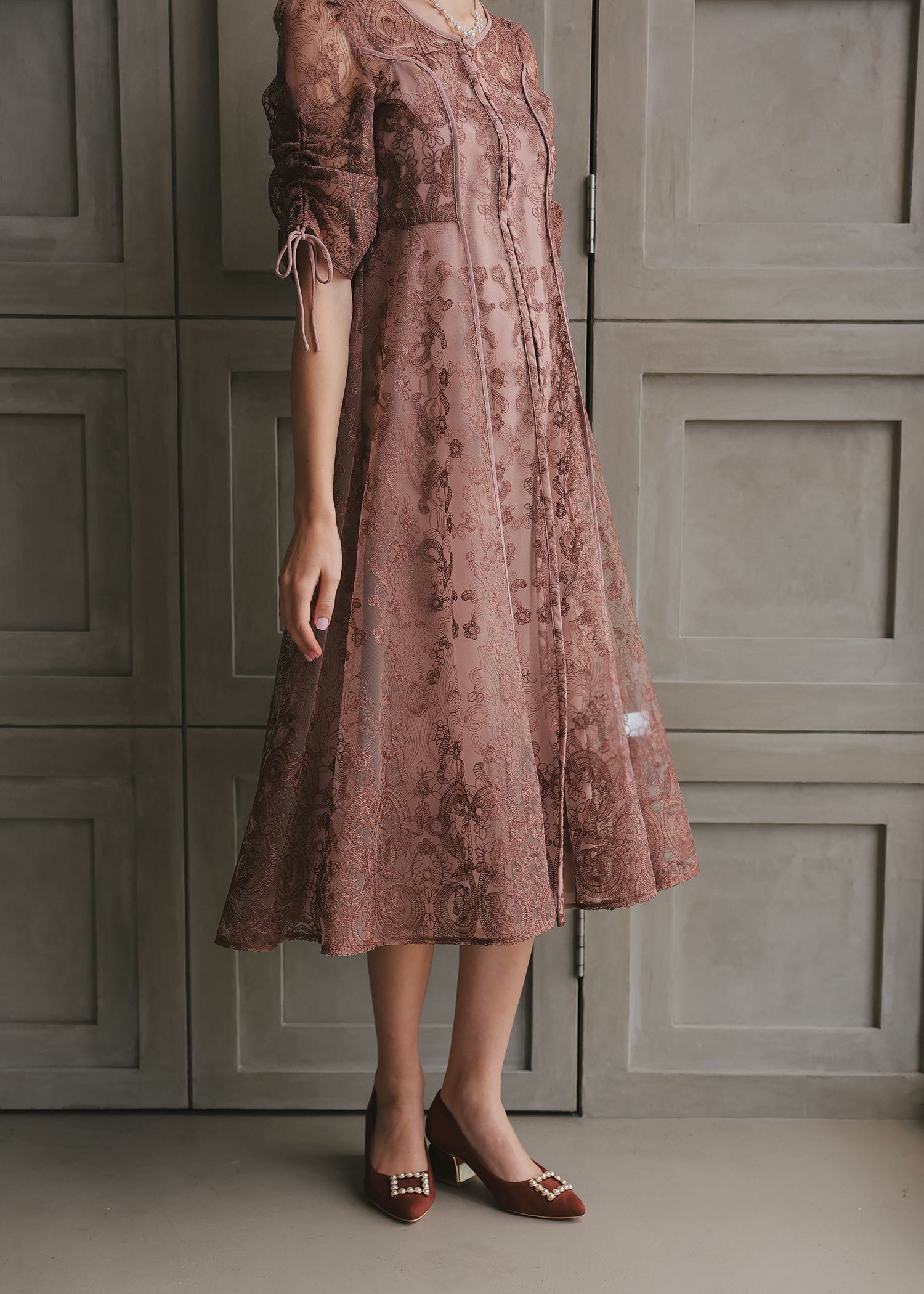 エンブロイダリーレイヤードドレス|Dorry Doll