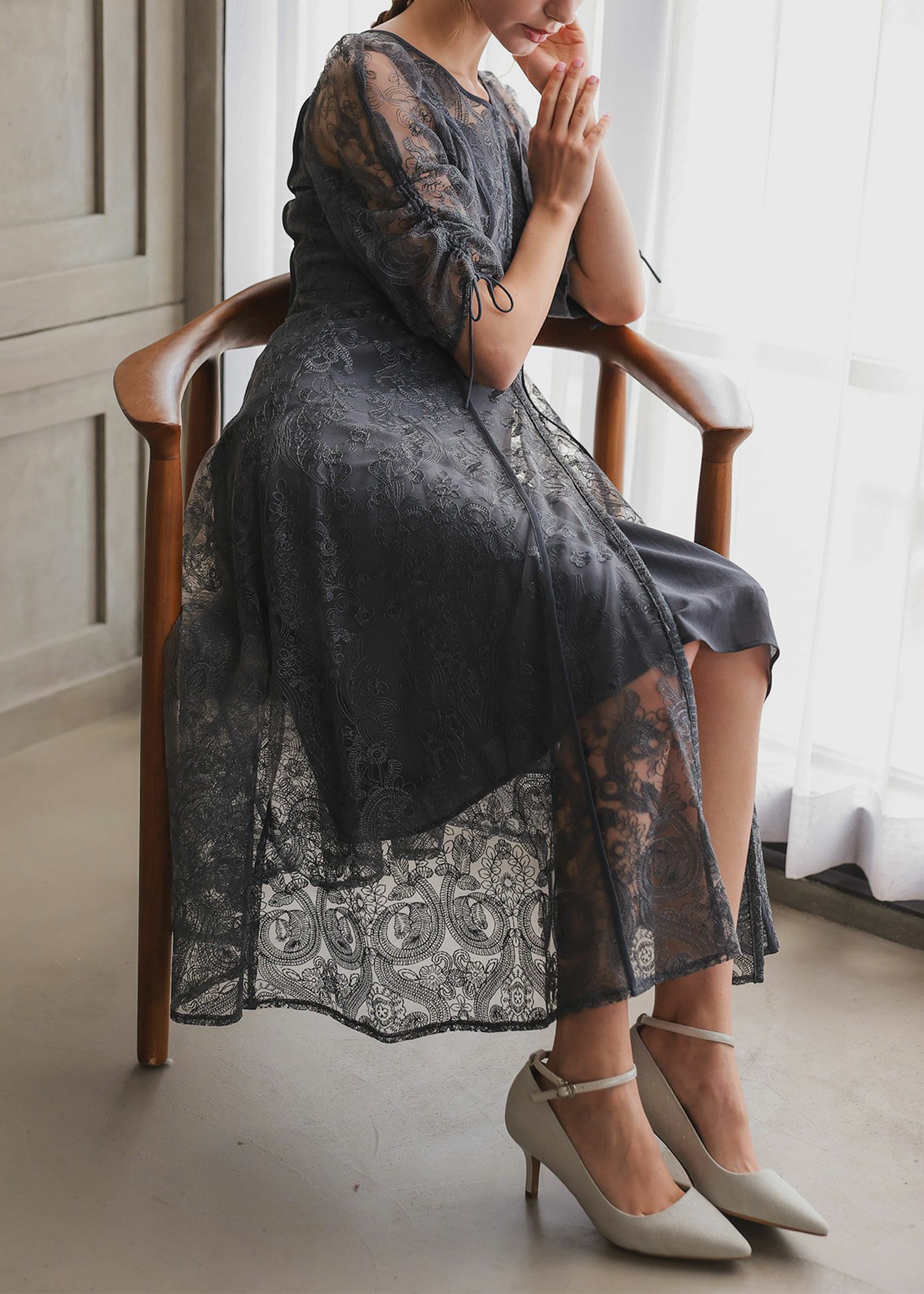 エンブロイダリーレイヤードドレス|Dorry Doll